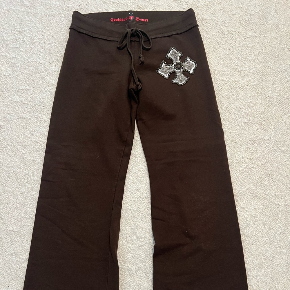 Twisted Heart Brown Sweatpants